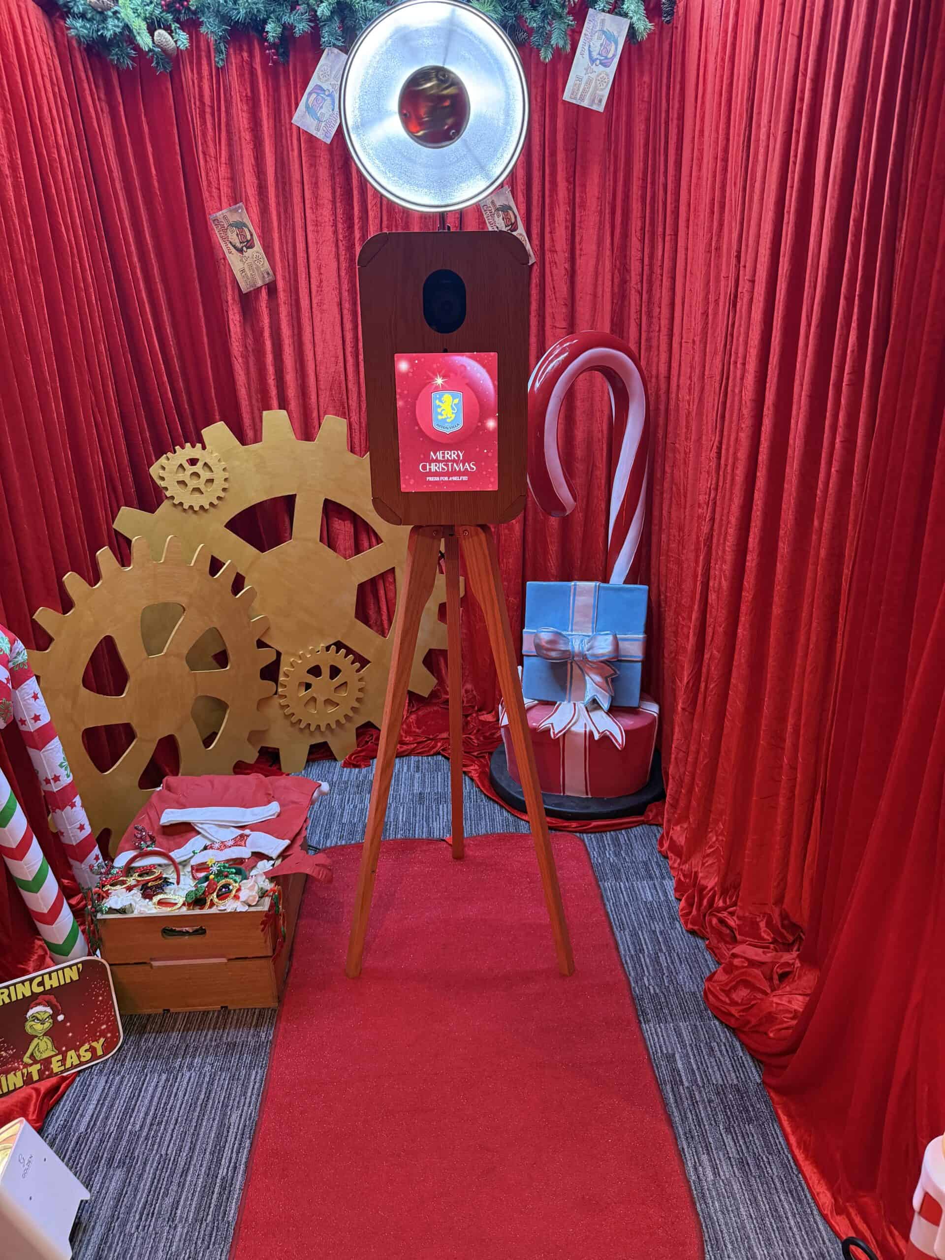 Branded Photo Booth at Aston Villa Players Christmas Party