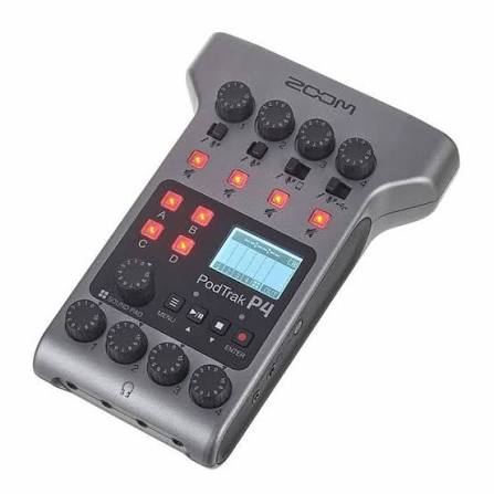Zoom PodTrak P4 recorder angled product view