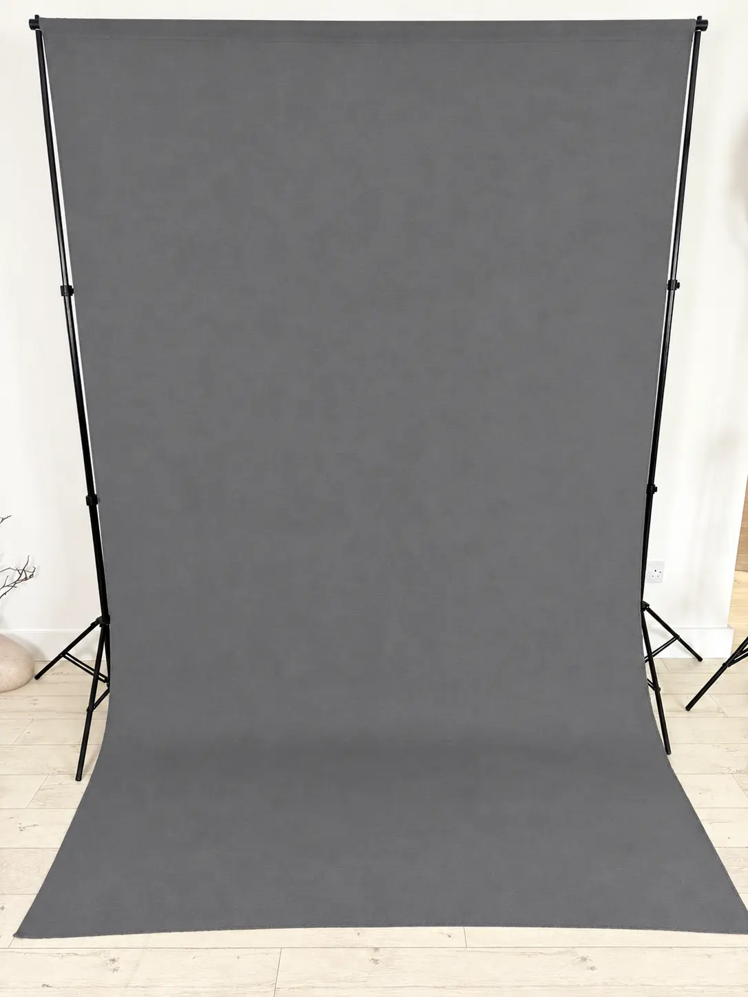 Plain Grey photography backdrop at Selfie Studio